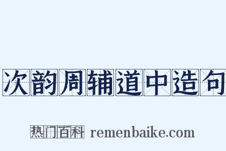 次韵周辅道中造句是什么意思的图片